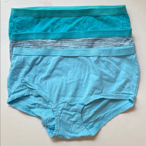 Fruit of the Loom Women's Teal and Blue Panties Trio - Picture 1 of 2
